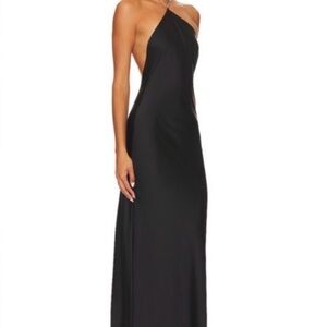 REVOLVE Elegant Black Backless Dress